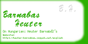 barnabas heuter business card